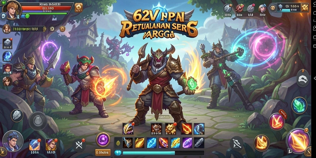 Screenshot gameplay ARPG 62VIP yang seru dan mendebarkan.