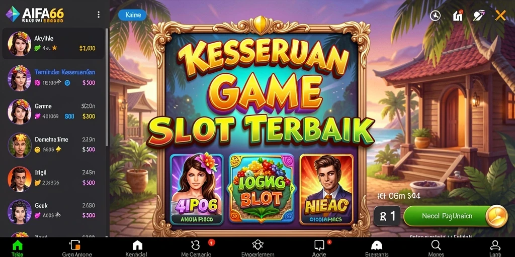 Screenshot utama AIFA66 menampilkan gameplay Slot yang mendebarkan.