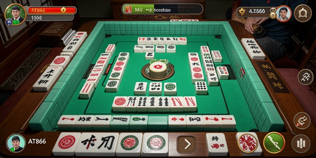 Tampilan gameplay Mahjong yang menarik dan menantang di AT866.