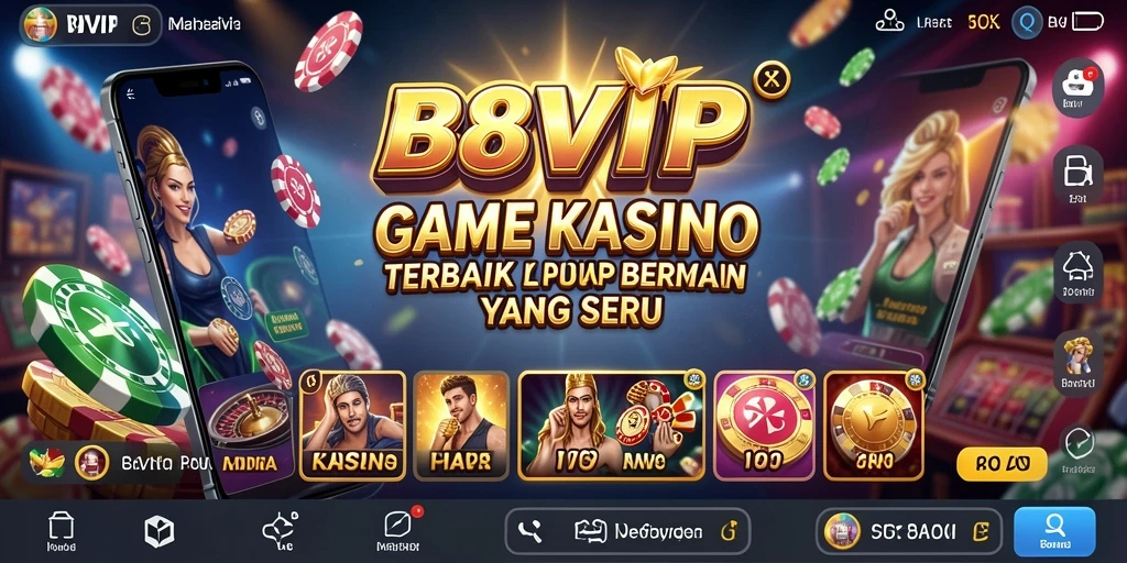 Screenshot gameplay B8VIP yang menampilkan suasana Kasino yang menarik.
