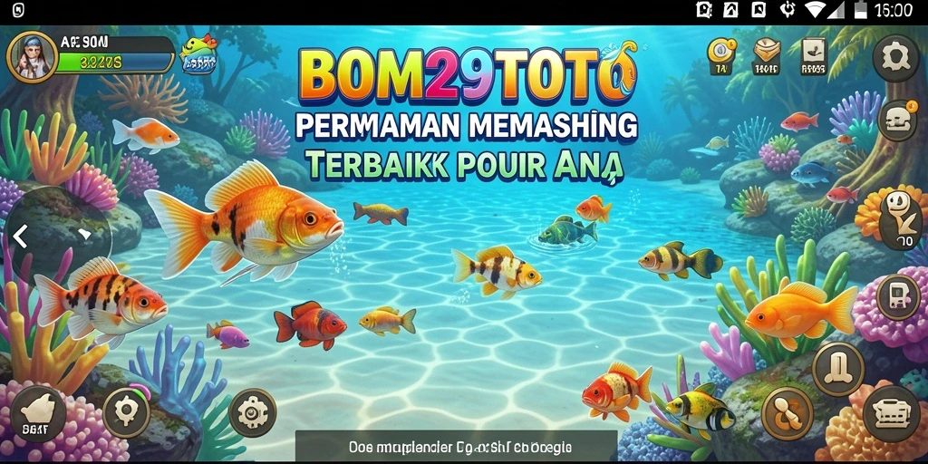 Screenshot gameplay menampilkan aksi seru memancing di BOM29TOTO.