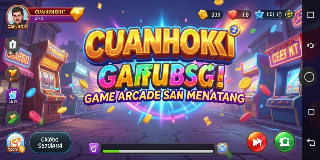 Screenshot utama CUANHOKI menampilkan keseruan gameplay Arcade yang mendebarkan.