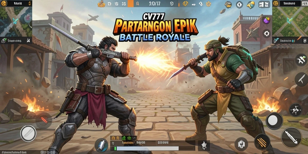 Gameplay seru dan menegangkan dalam pertarungan Battle Royale.
