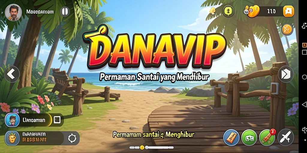Tampilan gameplay menarik dari DANAVIP yang menghibur.