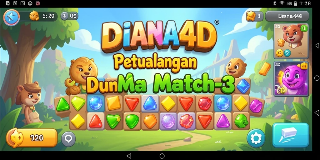 Screenshot gameplay <strong>DIANA4D</strong> menunjukkan keseruan mencocokkan objek.