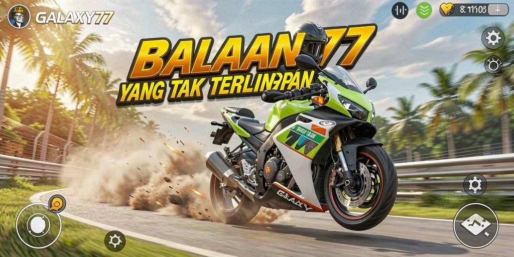 Tampilan gameplay dari GALAXY77 yang menegangkan dan kompetitif.