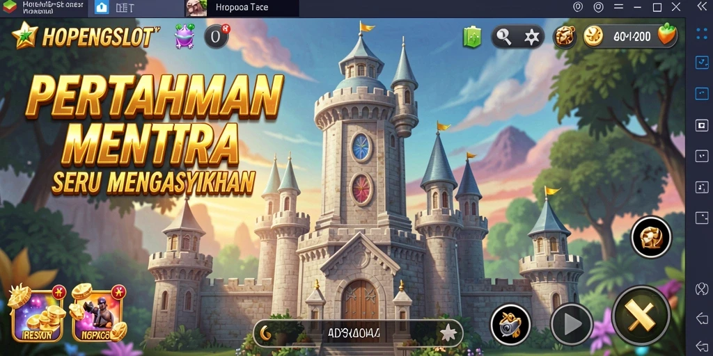 Screenshot gameplay HOPENGSLOT menampilkan aksi Tower Defense yang mendebarkan.