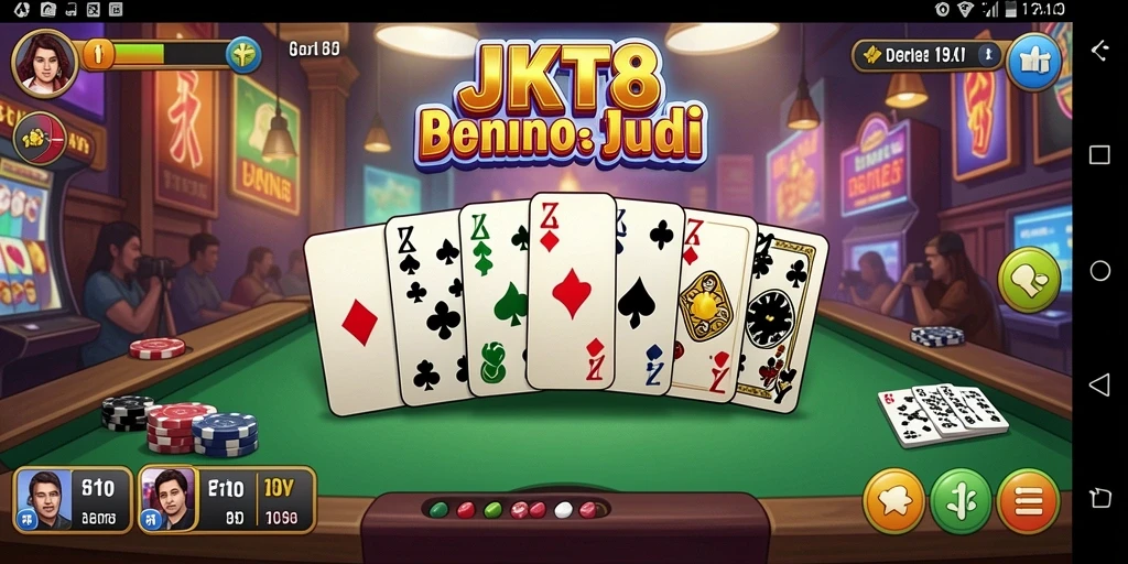 Tampilan gameplay seru di JKT8 dengan teman-teman.
