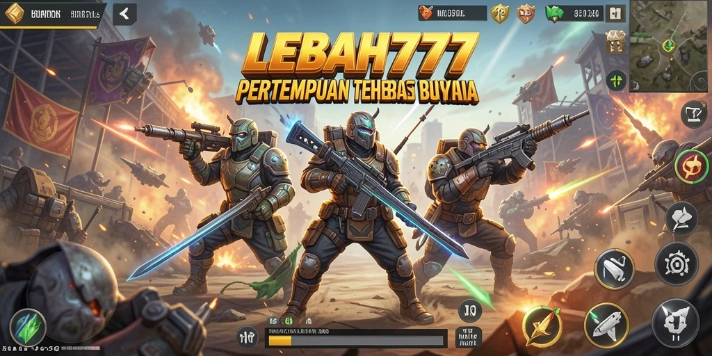 Gameplay seru di arena Battle Royale LEBAH777.