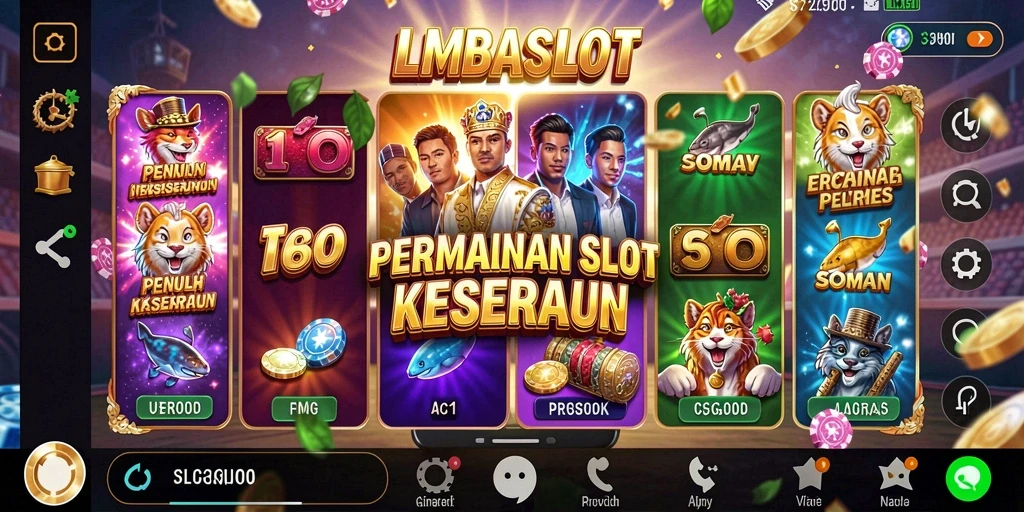 Tampilan gameplay LMBASLOT yang mendebarkan dan grafis menawan.