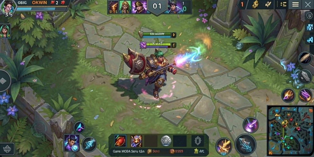 Tangkapan layar aksi gameplay seru di OKWIN.