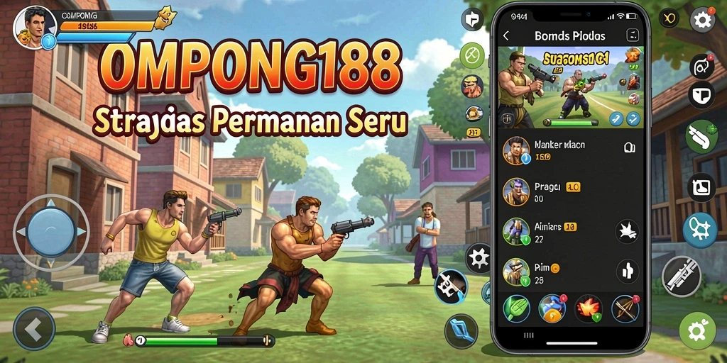 Screenshot OMPONG188 menampilkan suasana pertempuran strategi yang mendebarkan.