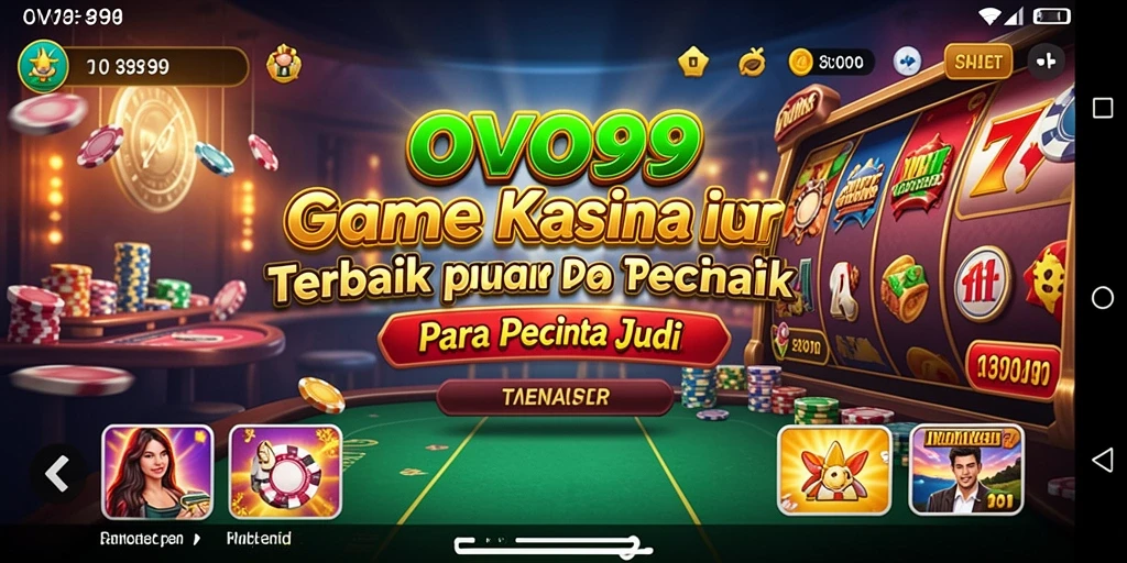 Gameplay OVO99 menampilkan suasana kasino yang autentik dan menarik.