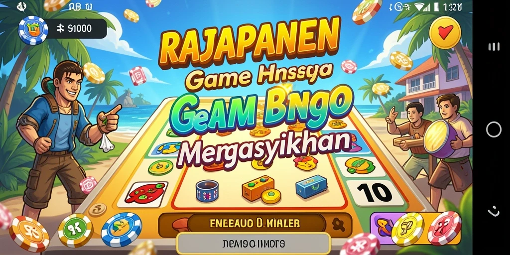 Screenshot gameplay RAJAPANEN menampilkan keseruan bermain Bingo.