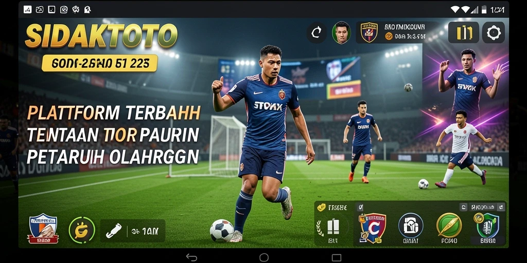 Tampilan menarik dan fungsi live betting pada SIDAKTOTO.