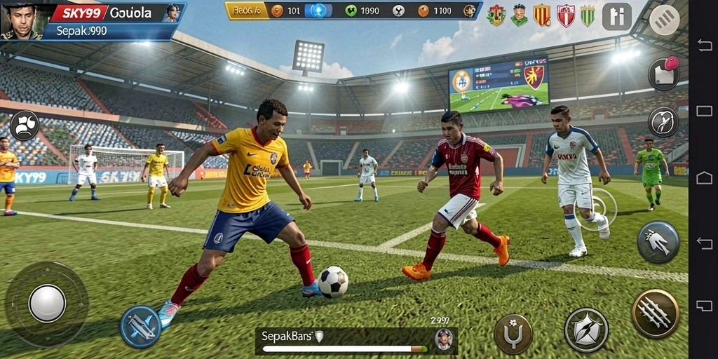 Tampilan gameplay menarik dari <strong>SKY99</strong> yang memperlihatkan aksi di lapangan.
