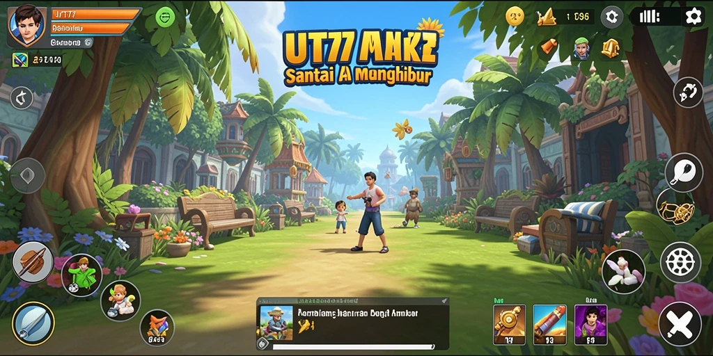 Screenshot UT77 menampilkan gameplay santai yang menghibur.